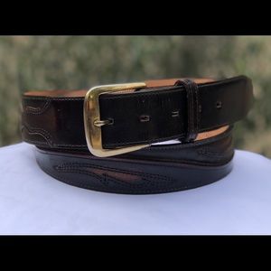 VTG Levi’s Middle Man 🇺🇸 Made Leather Belt Sz 42